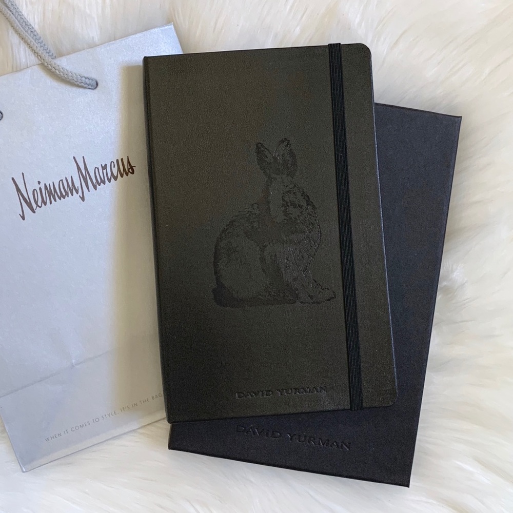 David Yurman Black Leather Notebook - Picture 3 of 6
